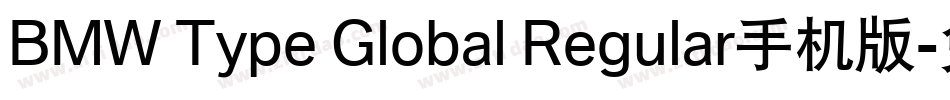 BMW Type Global Regular手机版字体转换
